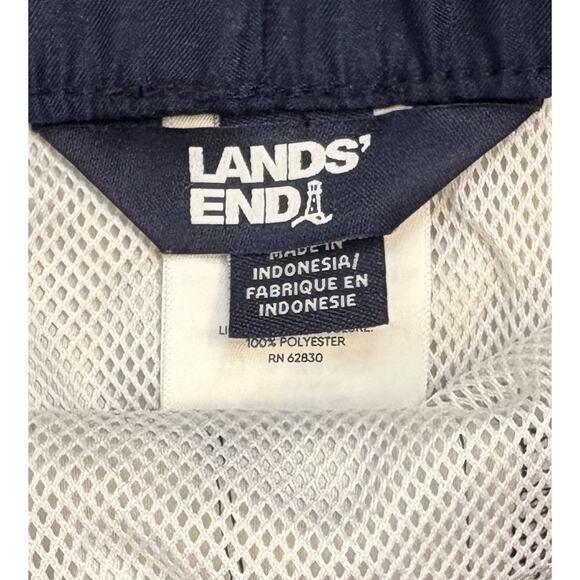 Lands’ End Boys Navy Blue Tropical Print Swim Trunks Size XL (14-16) - Picture 3 of 6